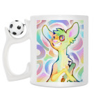 Кружка с футбольным мячиком