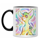 Кружка двухцветная