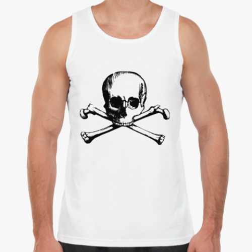 Майка с принтом Skull