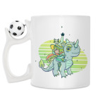 Кружка с футбольным мячиком