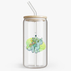 Банка с бамбуковой крышкой