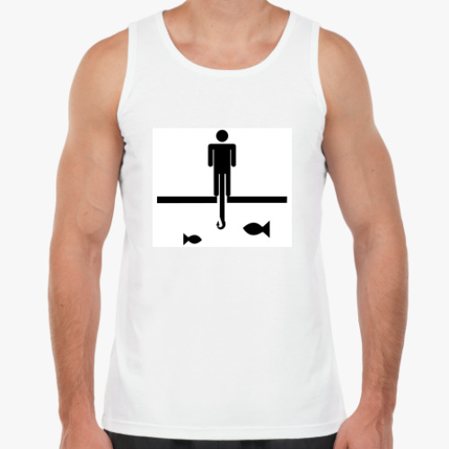 Майка с принтом Рыбалка