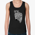 Женская майка Графическая Зебра