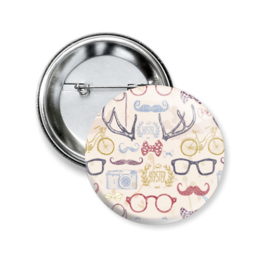 Значок 50мм Стиляга хипстер