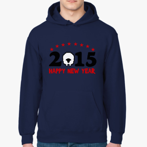 Толстовка худи с принтом Год козы (овцы) 2015