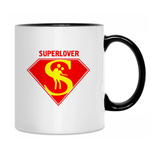 Кружка с принтом  Superlover