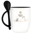 Кружка с ложкой