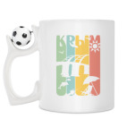 Кружка с футбольным мячиком