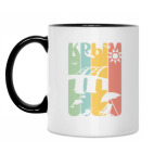 Кружка двухцветная