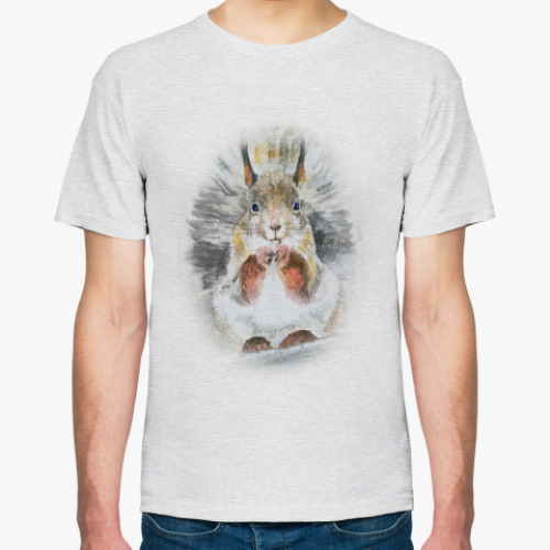 Футболка с принтом Белочка