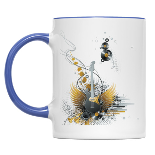 Кружка с принтом Гитара