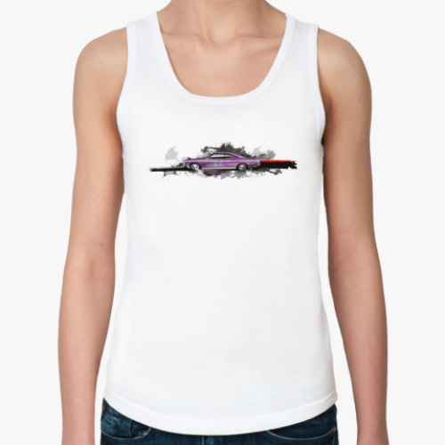 Женская майка с принтом Muscle car