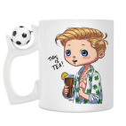 Кружка с футбольным мячиком