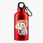 Металлическая бутылка 400 мл UV-DTF