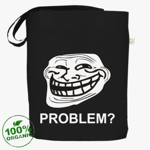 Сумка шоппер с принтом TrollFace