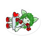 Девочка-тролль с сердечком