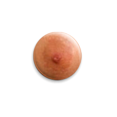 Значок 25мм с принтом Сосок'