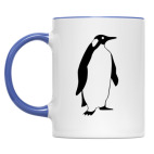 Двухцветная кружка Пингвин