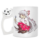 Кружка с футбольным мячиком