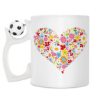 Кружка с футбольным мячиком
