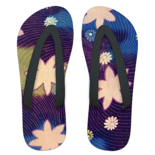 Шлепанцы (сланцы) Цветы