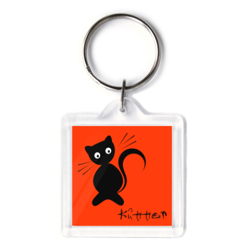 Брелок с принтом Котик