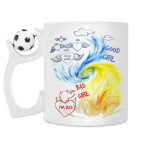 Кружка с футбольным мячиком
