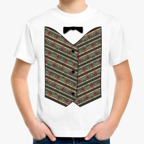 Детская футболка с принтом Жилет ж.5