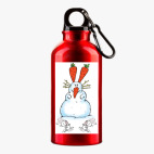 Металлическая бутылка 400 мл UV-DTF