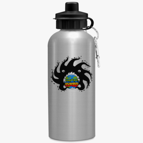 Бутылка с карабином (500 мл) Black hole eating a globurger