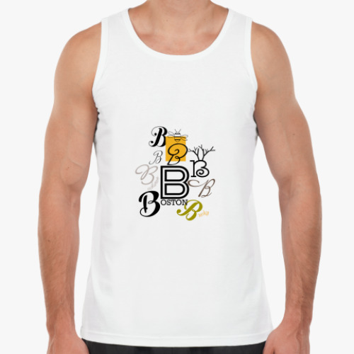 Майка с принтом буквы