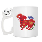 Кружка с футбольным мячиком
