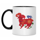 Кружка двухцветная