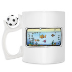 Кружка с футбольным мячиком