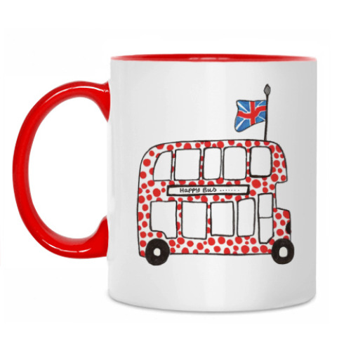 Кружка с принтом London bus