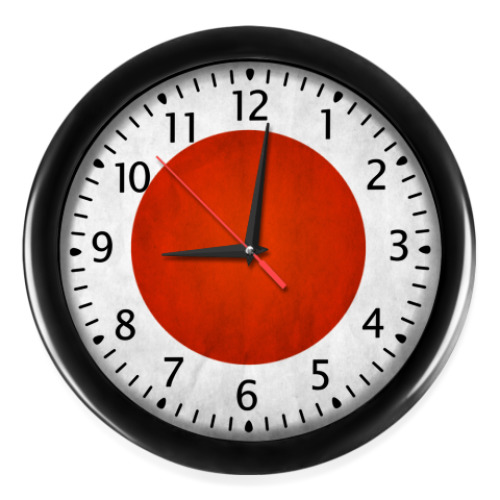 Настенные часы с принтом Япония