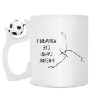 Кружка с футбольным мячиком