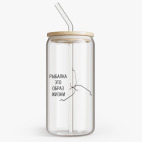 Банка с бамбуковой крышкой