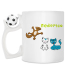 Кружка с футбольным мячиком