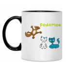 Кружка двухцветная