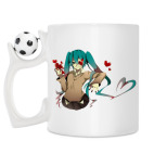Кружка с футбольным мячиком
