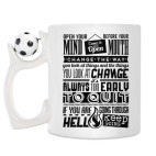 Кружка с футбольным мячиком