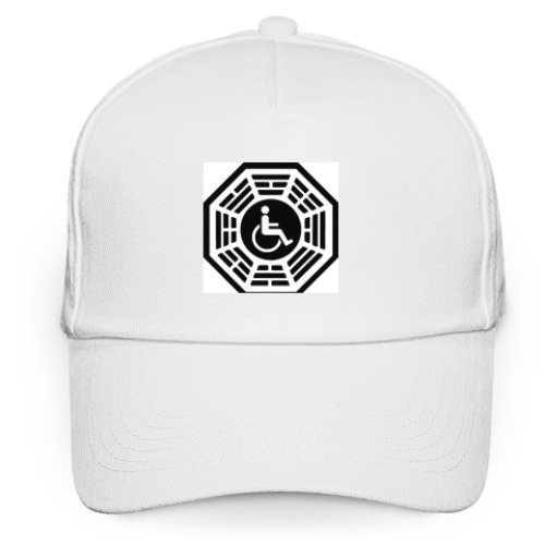 Кепка бейсболка с принтом Кепка / бейсболка, белая (печать)