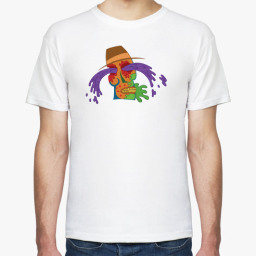 Футболка с принтом Жидкость