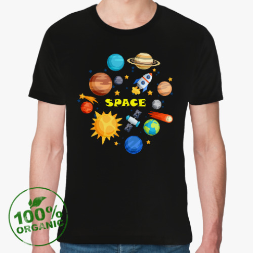 Футболка из органик-хлопка Space (Космос)