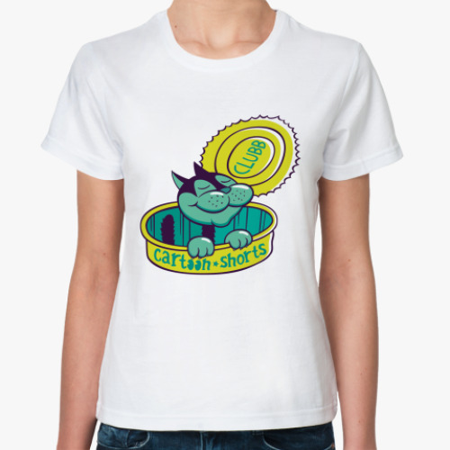 Классическая футболка с принтом Консервы