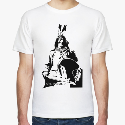 Футболка с принтом Индеец