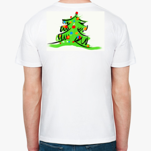 Футболка с принтом Ёлка