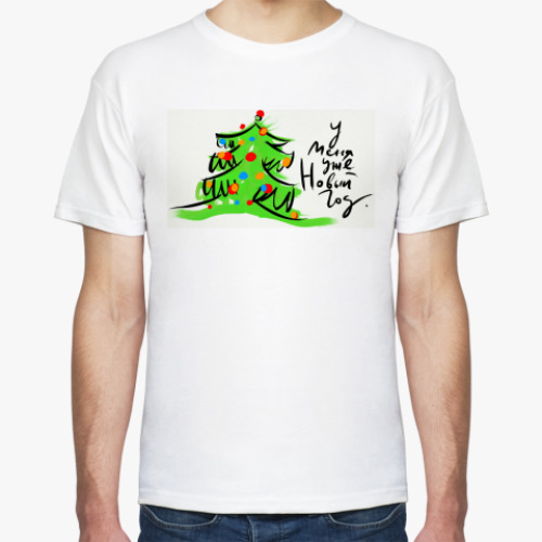 Футболка с принтом Ёлка