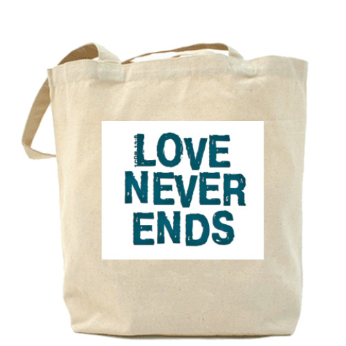 Сумка шоппер с принтом Love